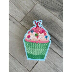 Louis Vuitton wooden cupcake decoration